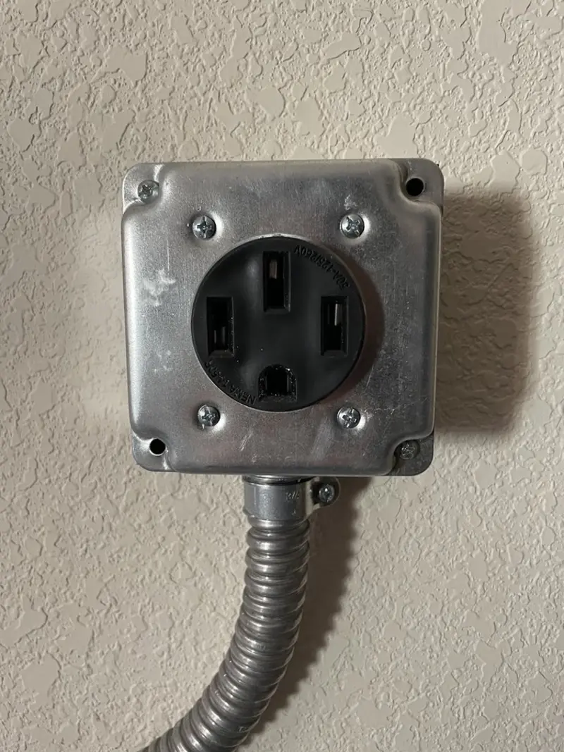 NEMA 14-50 outlet installed for Smart Home Electrical in Hoboken
